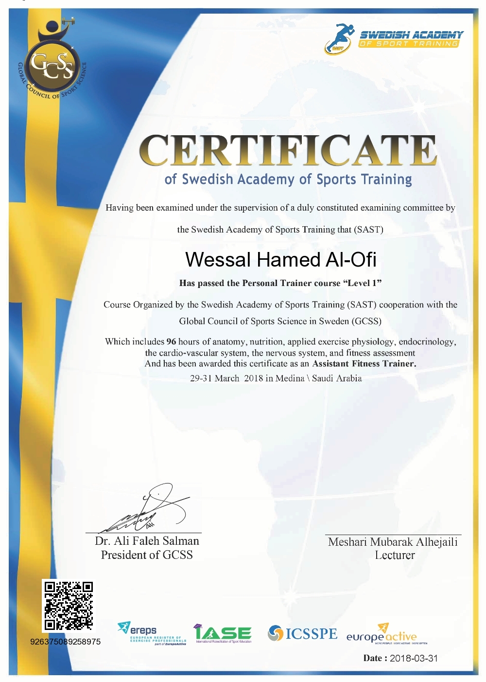 Wessal Hamed Al-Ofi